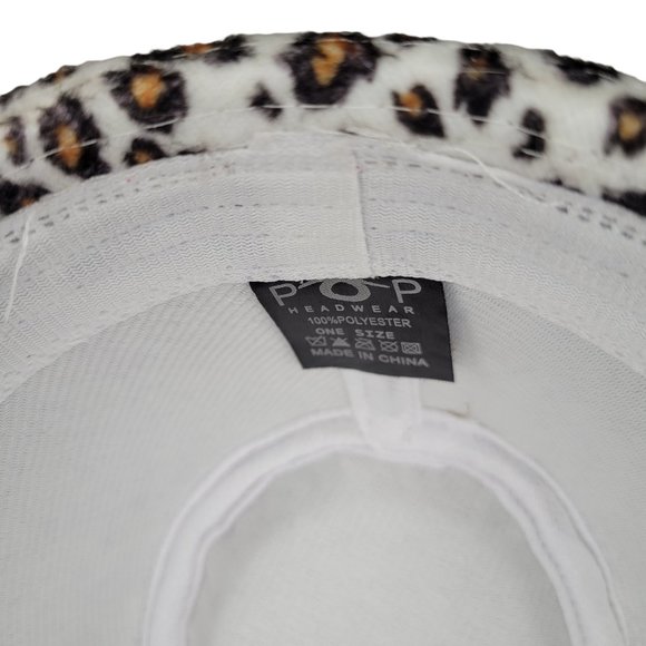 POP HEADWEAR Cheetah Print Fedora One Size Fits Most EUC - Picture 10 of 10
